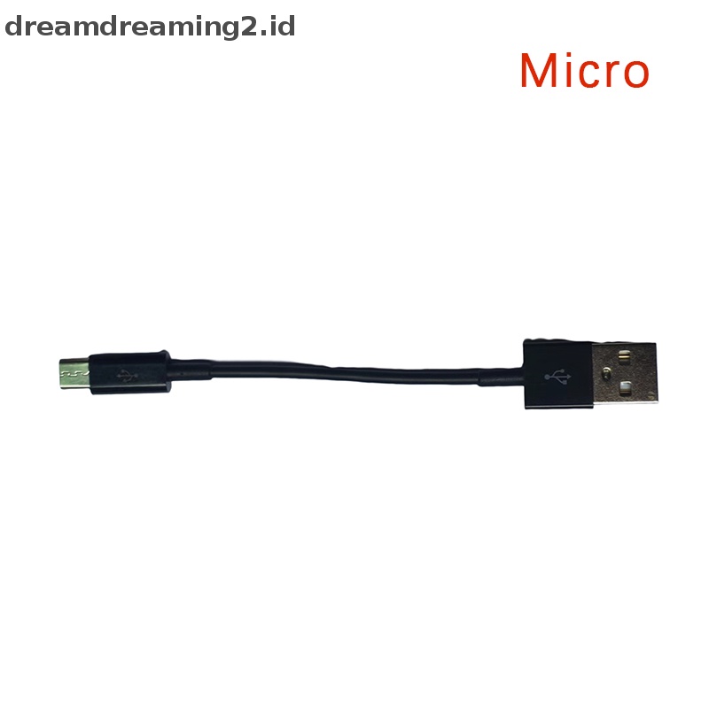 (drea) Kabel Micro USB Tipe C 10cm Pendek Fast Charging Untuk Telepon Kabel Data USB//