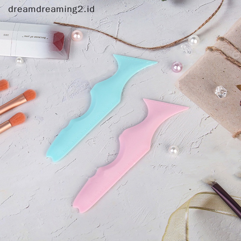 (drea) Resusable Silicone Eyeliner Ruler Tool Alat Bantu Makeup Multifungsi//