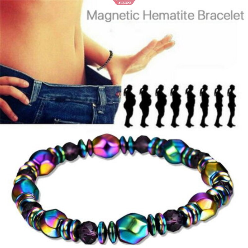 Gelang Manik-Manik Warna-Warni Dilapisi magnet Hitam Gelang fashion Pria Dan Wanita Gelang handmade Penurunan Berat Badan Anyaman bracelets [ZXL]