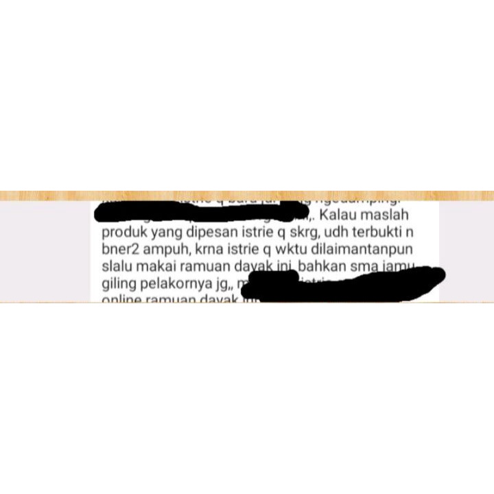 RAMUAN DAYAK HERBAL ORIGINAL PERAPAT MISS V