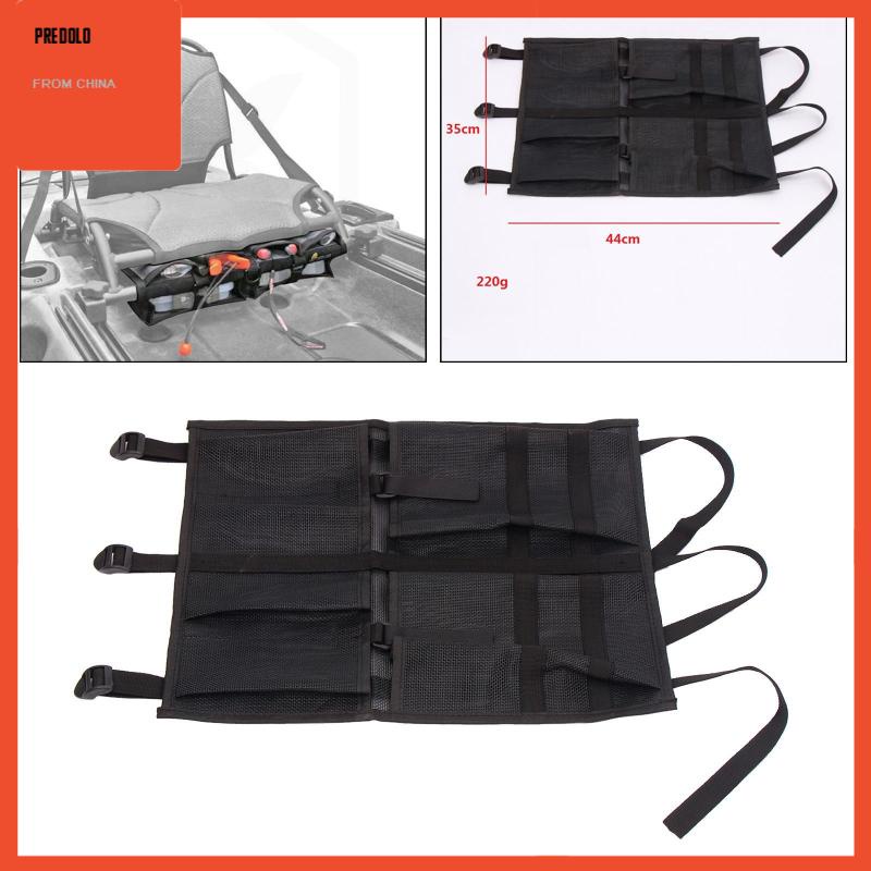 [Predolo] Nylon Boat Kayak Canoe Storage Mesh Side Pouch Bag Canoe Tackle Box Tahan Lama