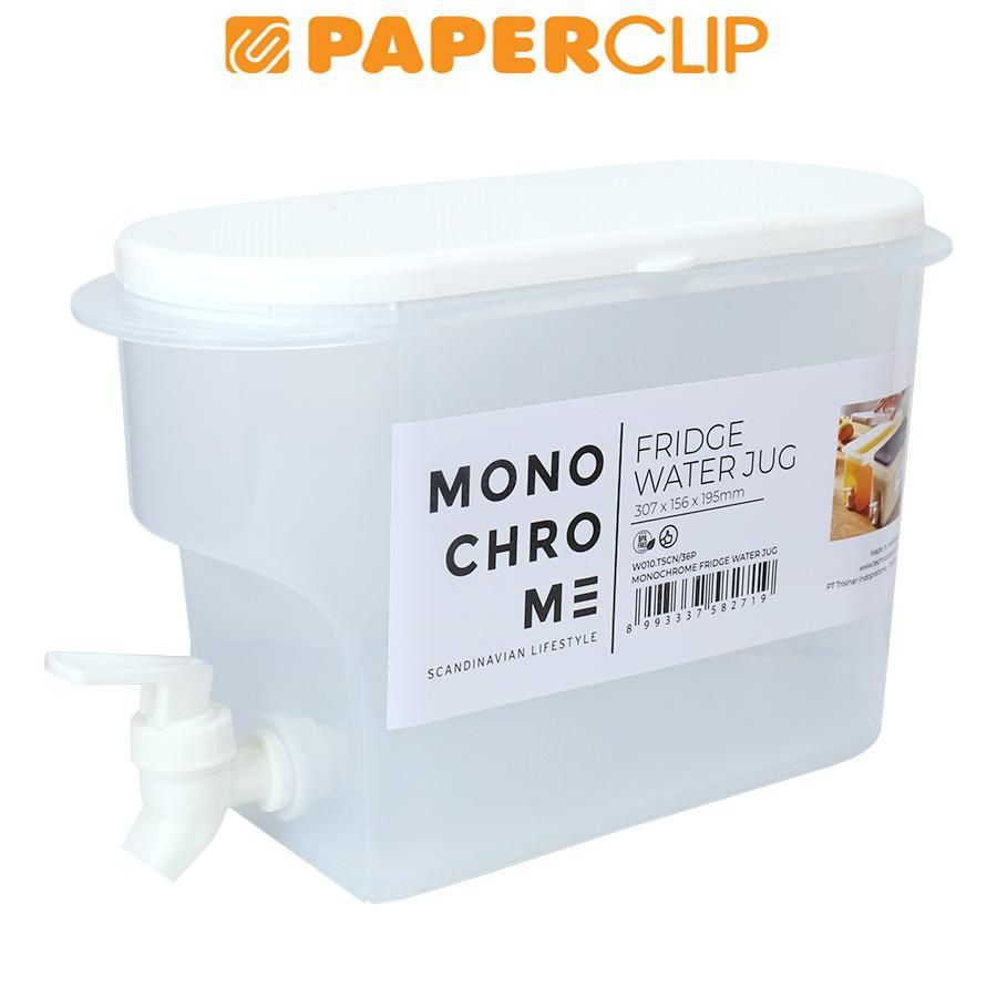 Dispenser Kran Manual 3 Liter - Fridge Water Jug Monochrome / Tempat Air Minum Besar Jumbo