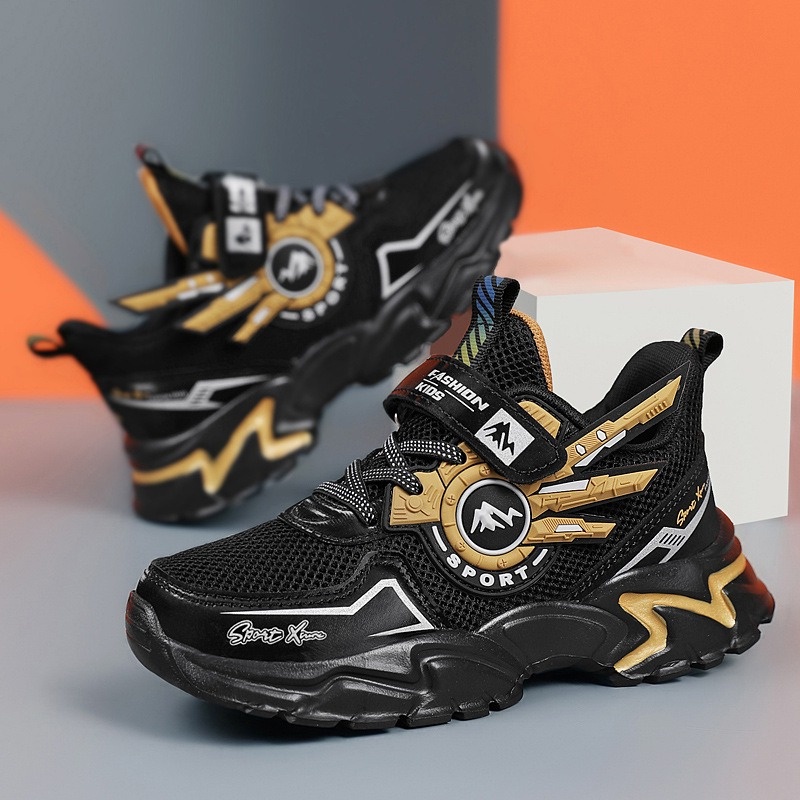 GLORYKIDZ SH2318 Sepatu Sneakers Anak Laki Laki 4 Tahun - 11 Tahun Sepatu Sneaker Sport Olahraga Anak Robot Import Premium High Quality Ringan Size 28-39