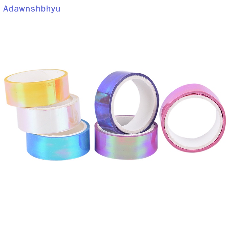 Adhyu 5m Dekorasi Senam Irama Horaphic Prismatic Glitter Tape Hoops Stick ID