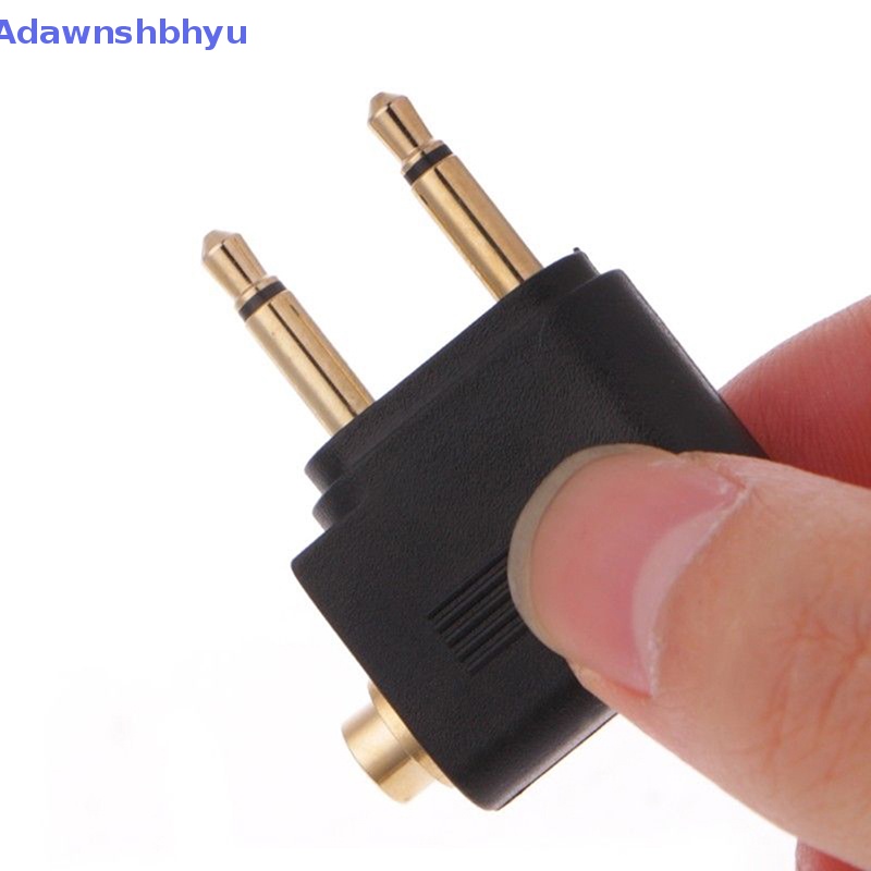 Adhyu Adaptor Audio Jack 3.5mm Untuk Travel Pesawat Pesawat Earphone Headphone Part  Id