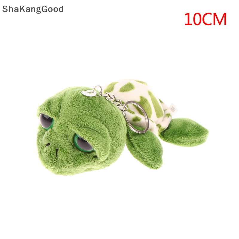 Selip7/10 cm Turtle Plush Stuffed Doll Lembut Mewah Mainan Gantungan Kunci Tas Liontin Anak Hadiah SKK