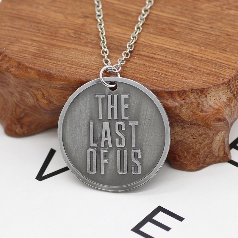 Hot Game The Last Of Us 2kalung Pria Wanita Firefly Logo Huruf Dogtag Joel Ellie Tess Liontin Vintage Retro Perhiasan