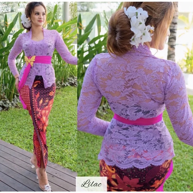 Promo (kebaya saja) Kebaya bali brokat strait sofia/kebaya brokat strait/kebaya sofia/kebaya brokat 