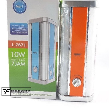lampu emergency senter luby 7671