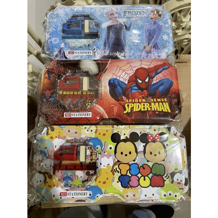 

pencil case kaleng isi kode 9527 motif disney satuan -ZiLOngSell