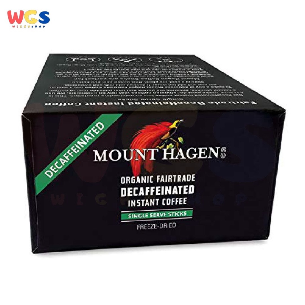 Mount Hagen Organic Fairtrade Decaffeinated Instant Coffee 25px2g 50g