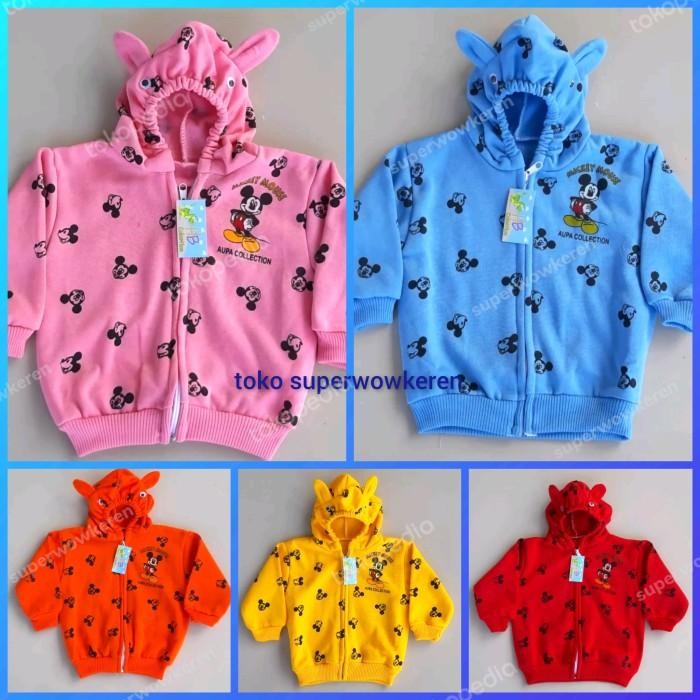 Terlaris Jaket Bayi 0 - 6 Bulan Laki Laki Perempuan Best Seller - Orange