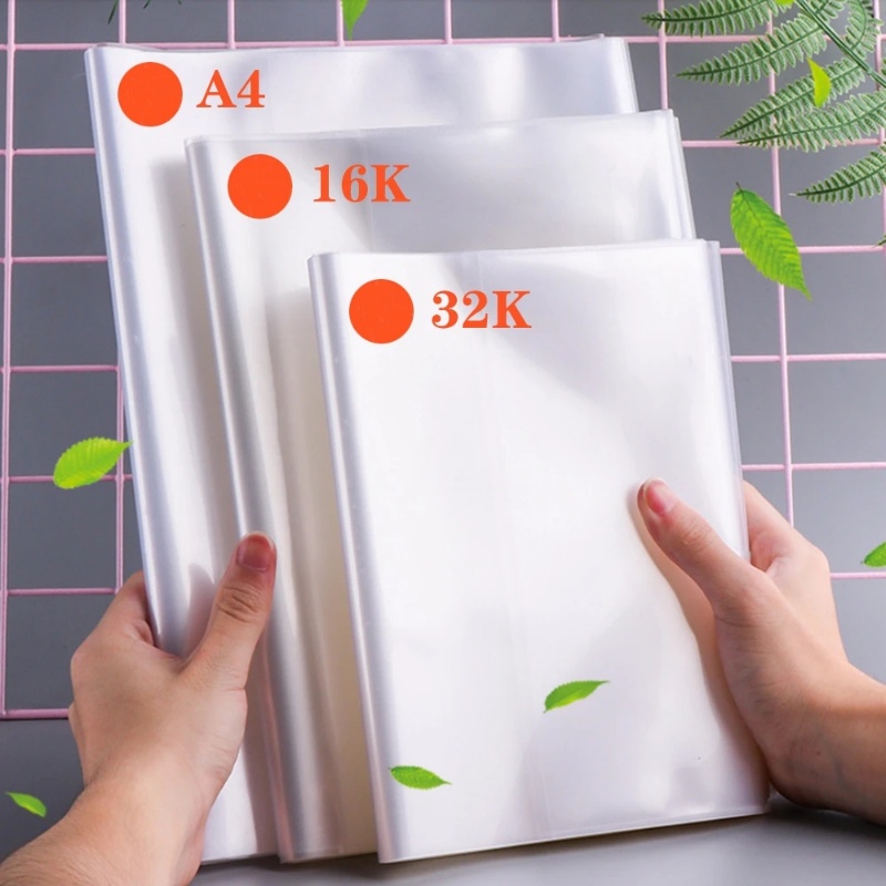 10lembar Notebook Transparan Penutup Pelindung/Frosted Self-adhesive Waterproof Textbook Case/Pelindung Pembungkus Buku Siswa