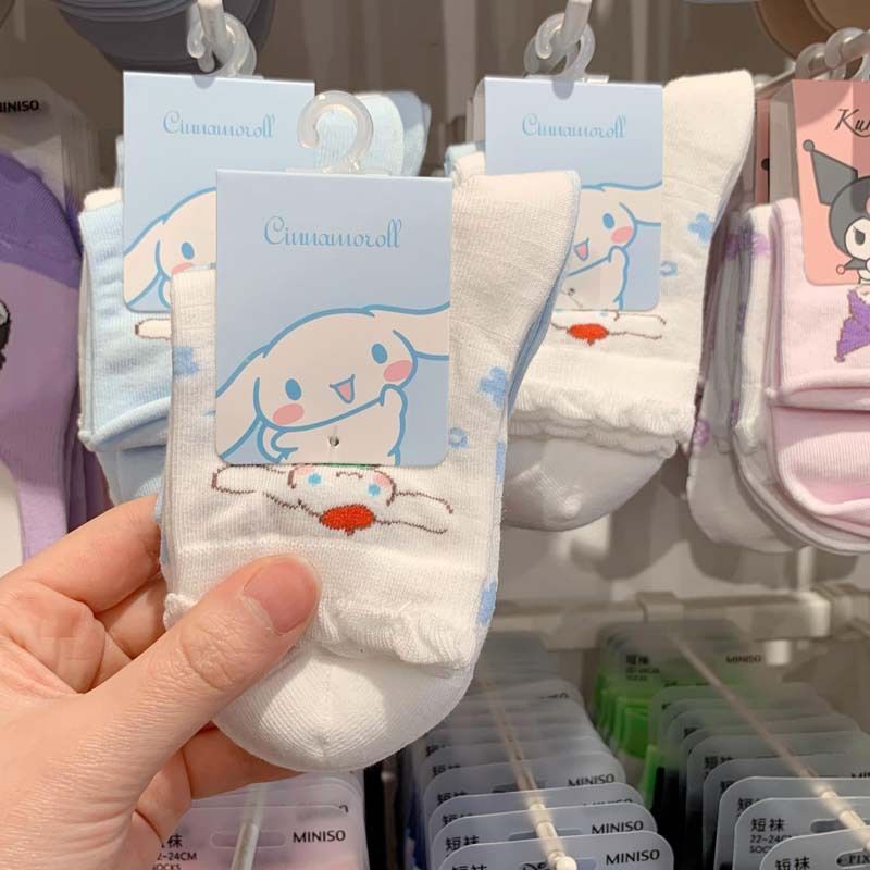 kaos kaki anak 5-15 tahun  sanrio kaus kaki bahan halus terbaru cinnamoroll kuromi melody