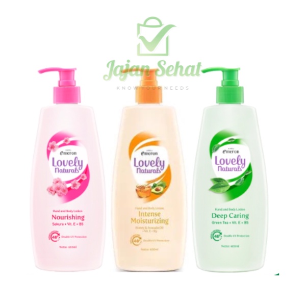 Emeron Lovely Natural Hand Body Lotion 400ml