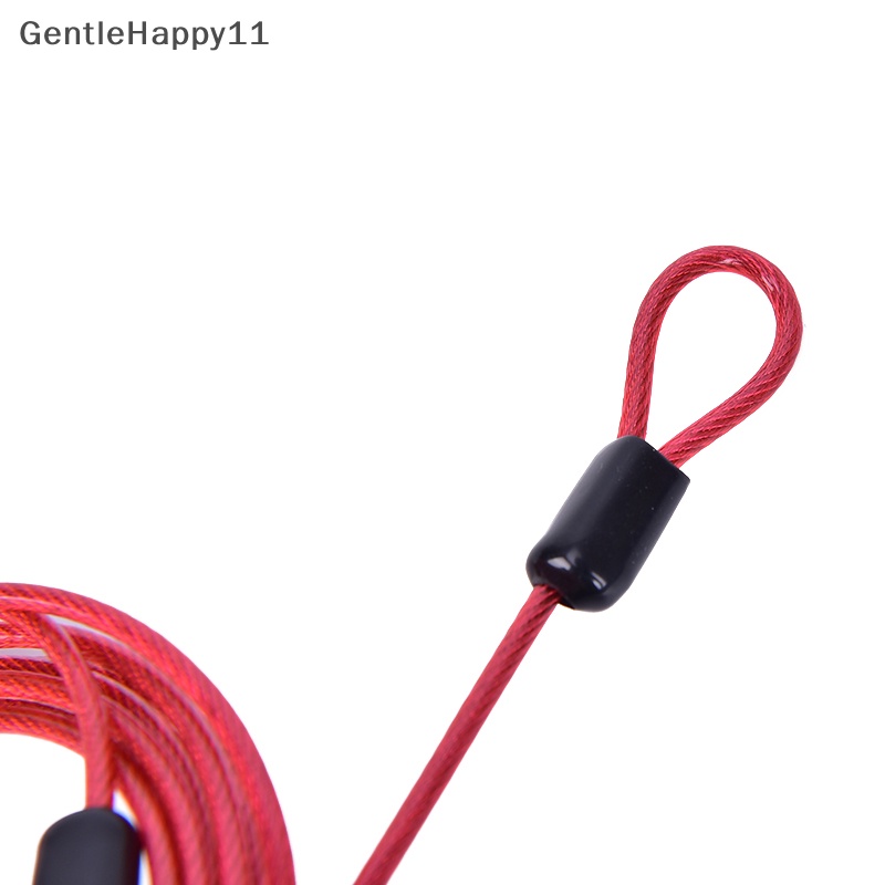 Gentlehappy 2Meters Keamanan Sepeda Kabel Loop Ganda Bahan Baja Dikepang Kuat Untuk Kunci Rantai Sepeda  Id