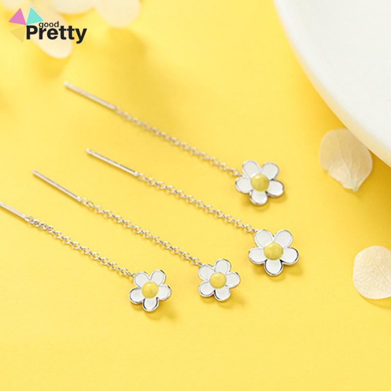 Pure silver elk candle earchain simple lovely earrings Girl Jewelry Gift S925 - PD