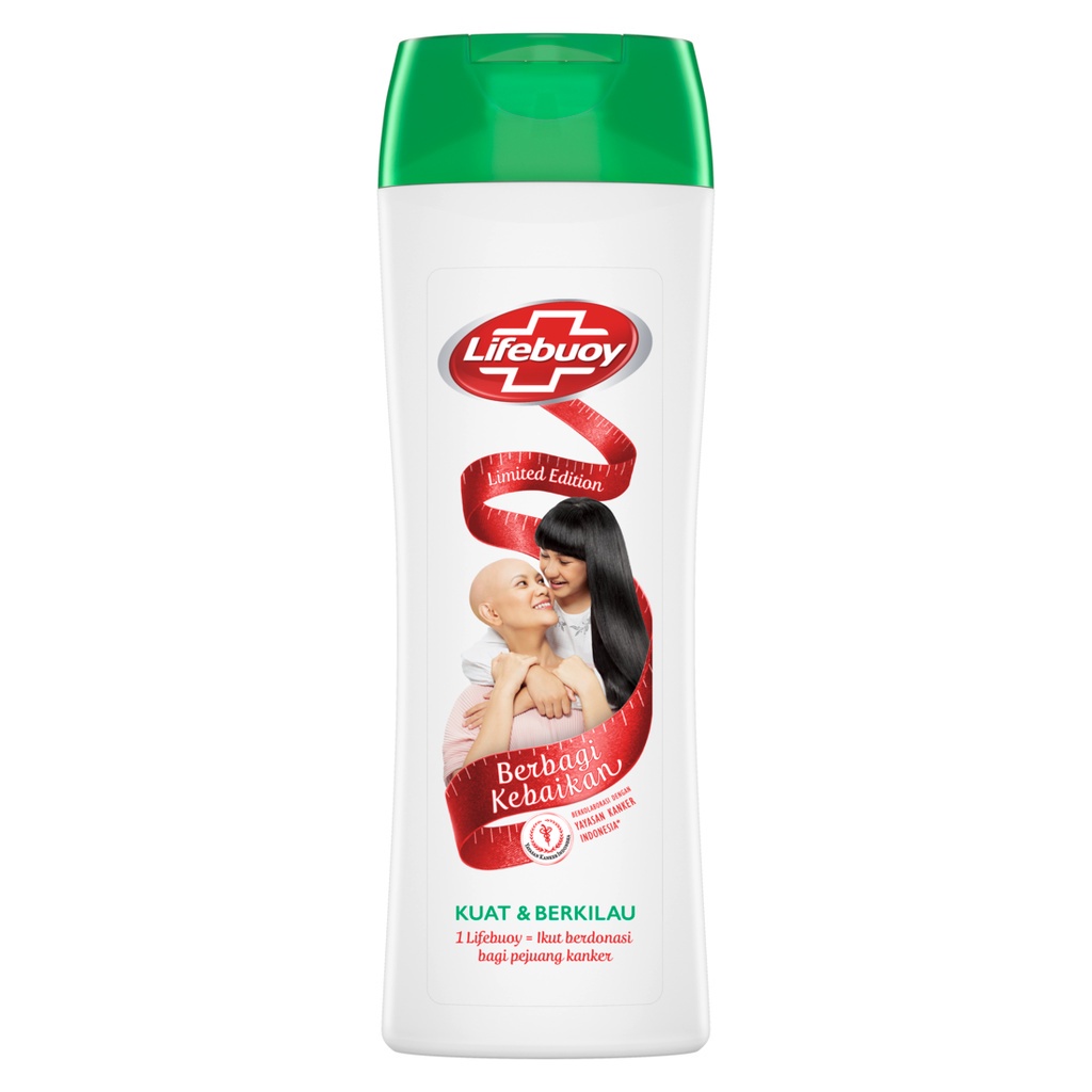 Lifebuoy Shampoo Strong and Shiny 340ml - Perawatan Rambut Berkilau