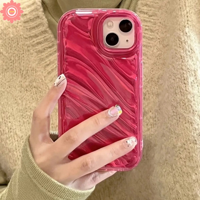 Casing Ponsel Kartu Laser Mewah Simple Mempesona Kompatibel Untuk IPhone 7Plus XR 11 14 13 12 Pro MAX 6 6S 7 8 Plus X XS MAX SE 2020 Kreatif Pola Korgasi Stereo 3D Soft Cover