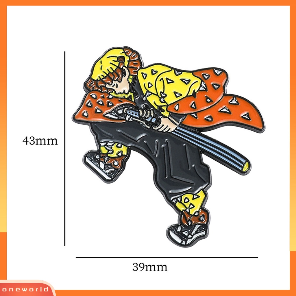 [ONE] Bros Pin Electroplating Hidup Kartun Geometris Berdandan Colorfast Tokoh Anime Bros Cosplay Pin Pakaian Dekorasi