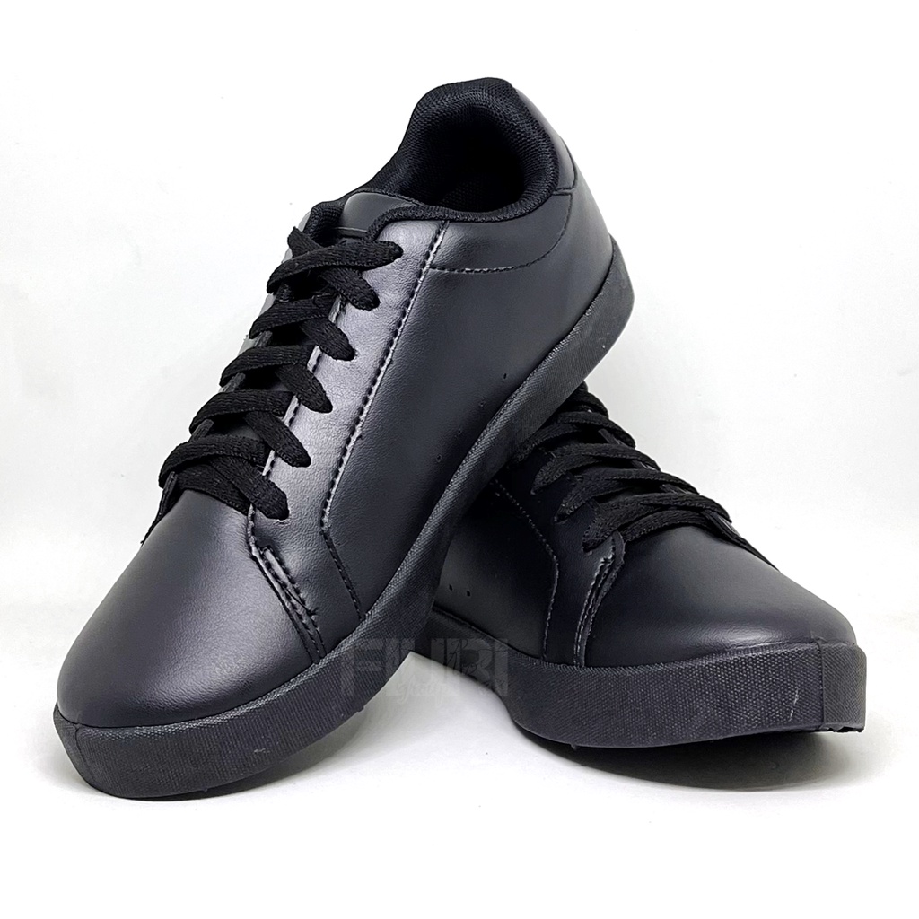 FIURI - ANDO - BERLY 37-40 FULL HITAM - Sepatu Kets Wanita-Sneakers Wanita-Sepatu Olahraga Wanita-Casual-Sepatu Jogging Lari Fitness Gym Senam Wanita-Sepatu Anak Perempuan Cewek-Sepatu Sekolah Berperekat SD SMP SMA