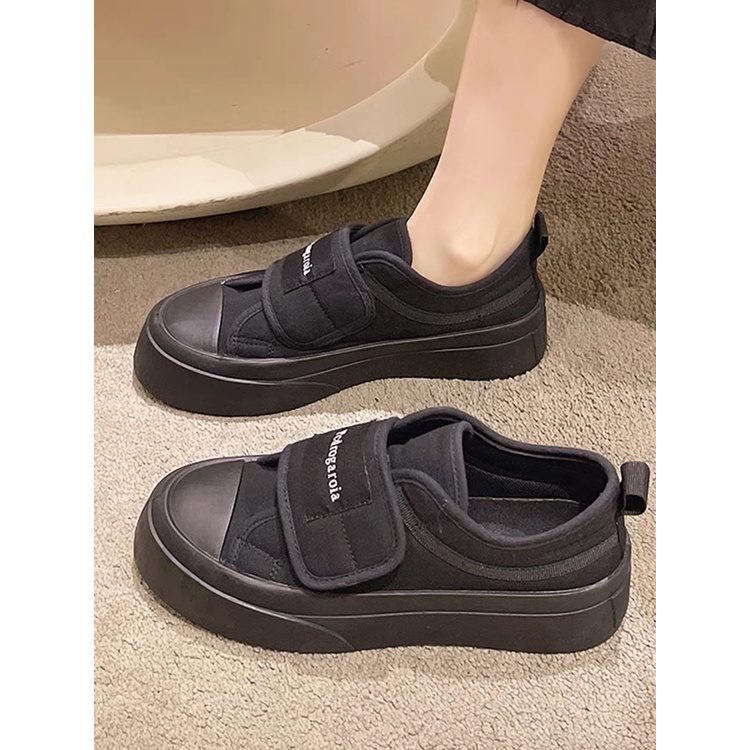 COD POS 57 Sepatu Sneakers Velcro Wanita Import Premium