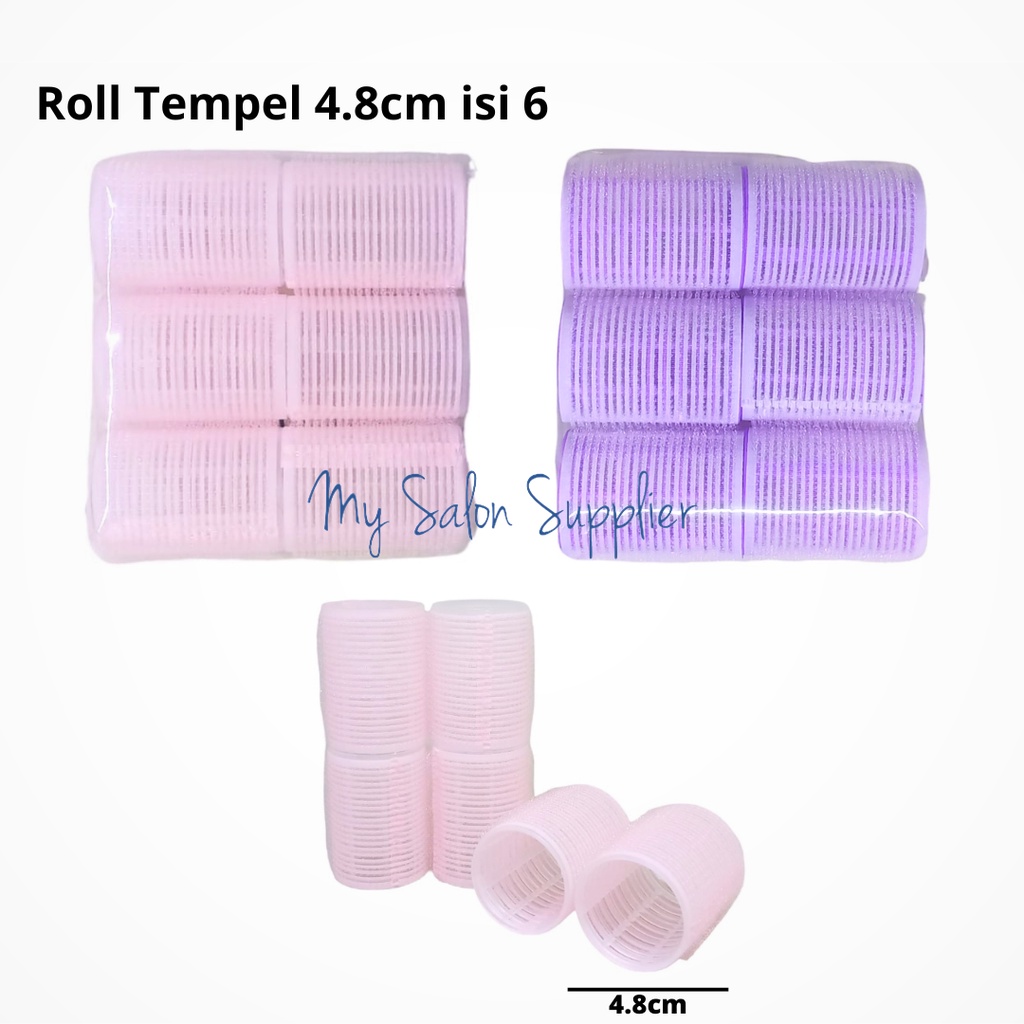 Roll Poni / Rambut Tempel 4.8cm isi 6