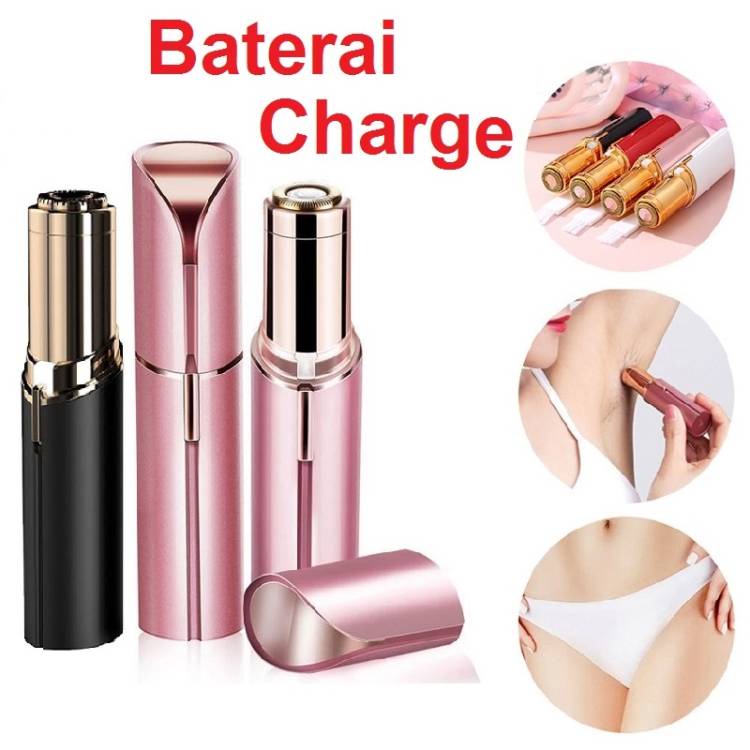 Alat Cukur Bulu Wanita Epilator Lipstick Pencukur Cukuran Shaver Alis Bulu Halus  Elektrik Mini Portable Desain Lady