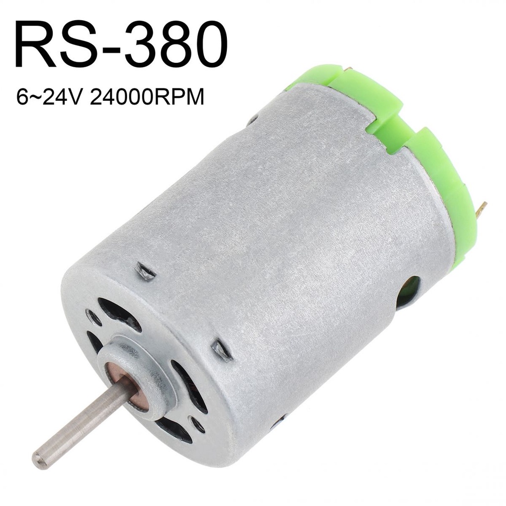 R380 6-24V DC Motor 24000RPM Kecepatan Tinggi Micro Motor Metal Stainless Steel Motor Untuk DIY Mainan Pengering Rambut Mini Fan Alat Kecil