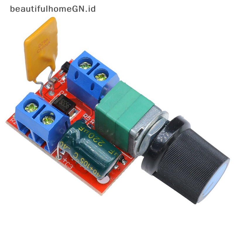 {Cantik} Mini DC 3 6 12 24 35V 5A 90W PWM DC Motor Speed Controller Module Pengatur Kecepatan Control Adjust Board Switch Modulator Lampu~