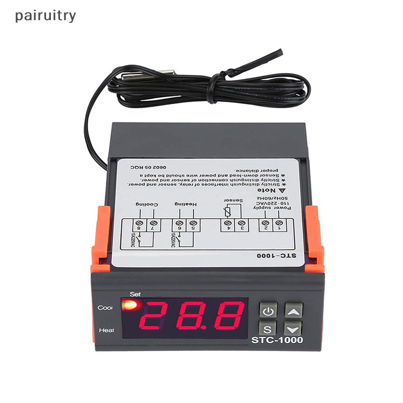 Prt LED Berkualitas Universal Digital STC-1000 Temperature Controller Thermostat DC12V DC24V AC110-220V Controller PRT