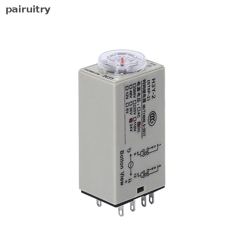 Prt AC 220V H3Y-2 Power On Time Delay Relay Solid State Timer Berkualitas Tinggi Micro 8-Pin DC12V DC24V PRT