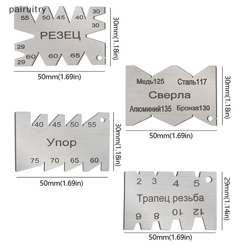Prt Angle Gauge Wire Cutg Stainless Besi Carbon Steel Alat Setg Tempel Ulir Lapis Nikel Tukang Kayu Gauging Alat Ukur Sudut PRT