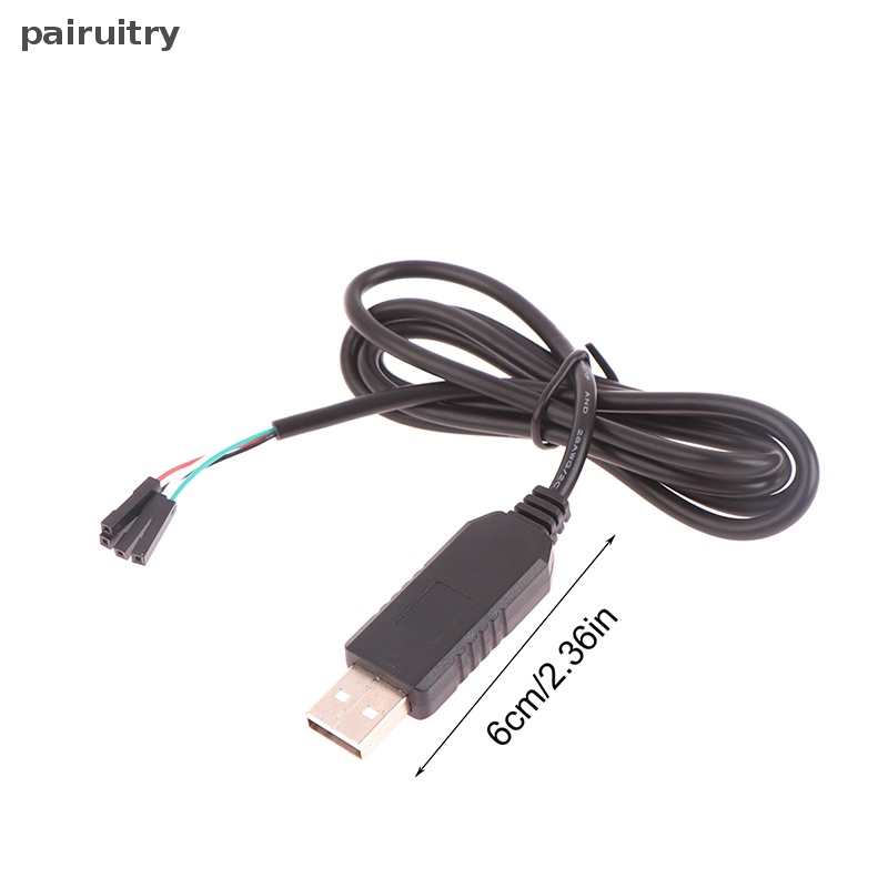 Prt 1Pc PL2303HX Modul Adapter Konverter USB Ke RS232 TTL Dengan Penutup Anti Debu PRT