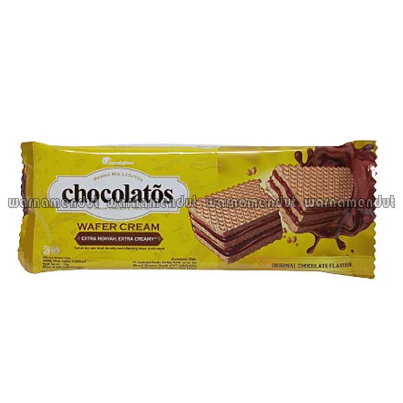 

Chocolatos wafer cream coklat 19gr 1 pack (10 bungkus) WMO GF0222