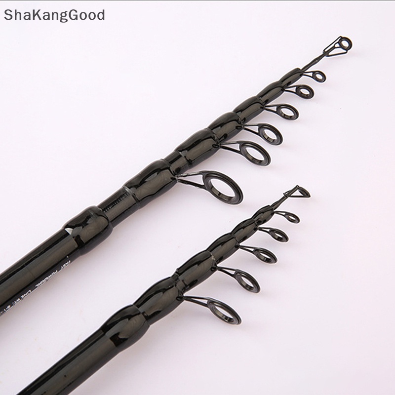 Skid Portable Casg Spinning Carbon Fiber Telescopic Retractable Lure Rod Peralatan Pancing Pancing Gagang EVA SKK