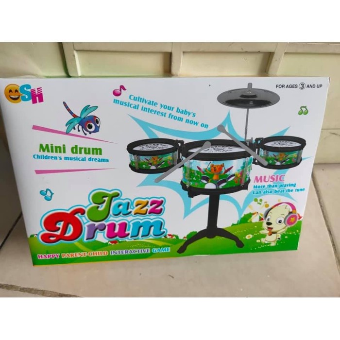 mainan drum mini mainan alat musik jazz drum kecil tam tam kecil