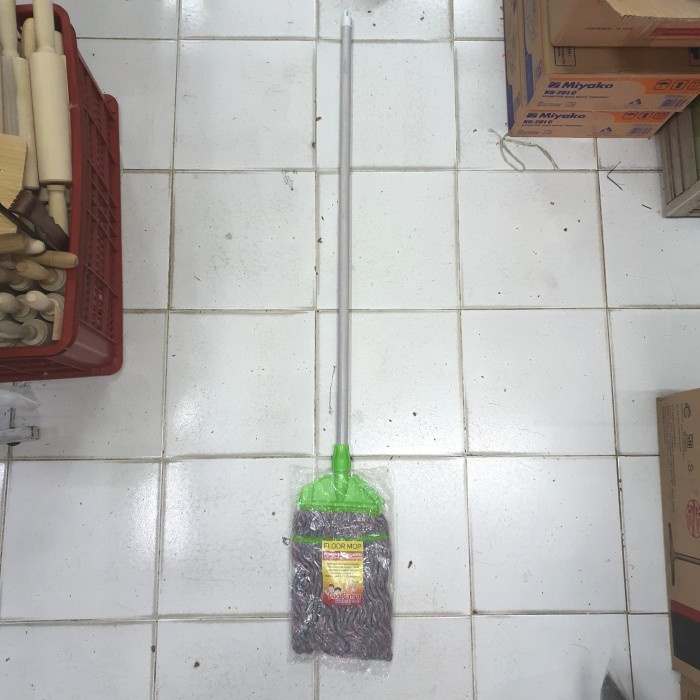 Pel Lantai Mop Refil Kancing Lebar 17cm Dua Putra