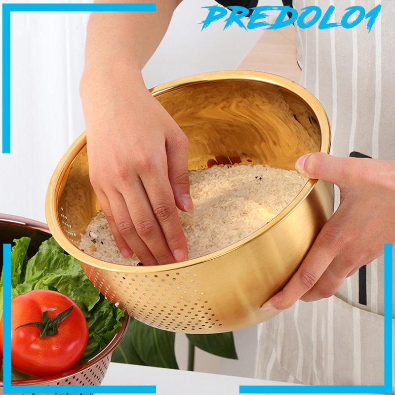 [Predolo1] Keranjang Saringan Beras Cuci Buah Sayur Drain Basket Drain Alat Dapur