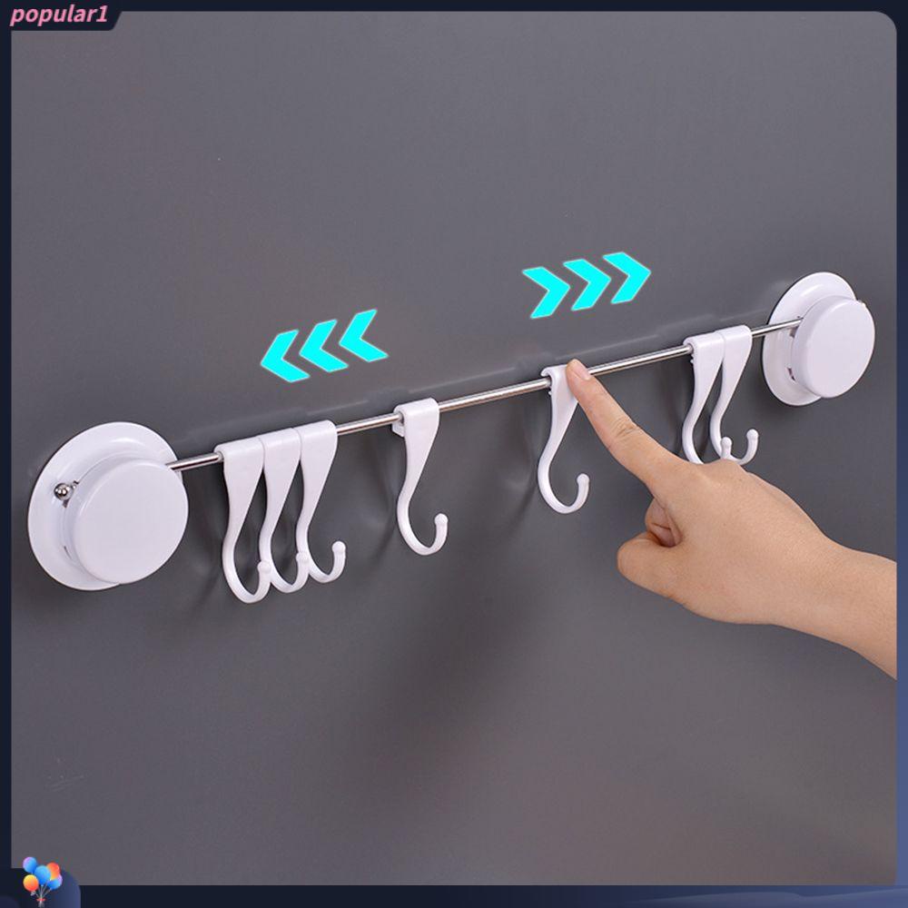Populer Single Rod Hook Multi-Fungsi Movable Storage Holder Rak Penyimpanan