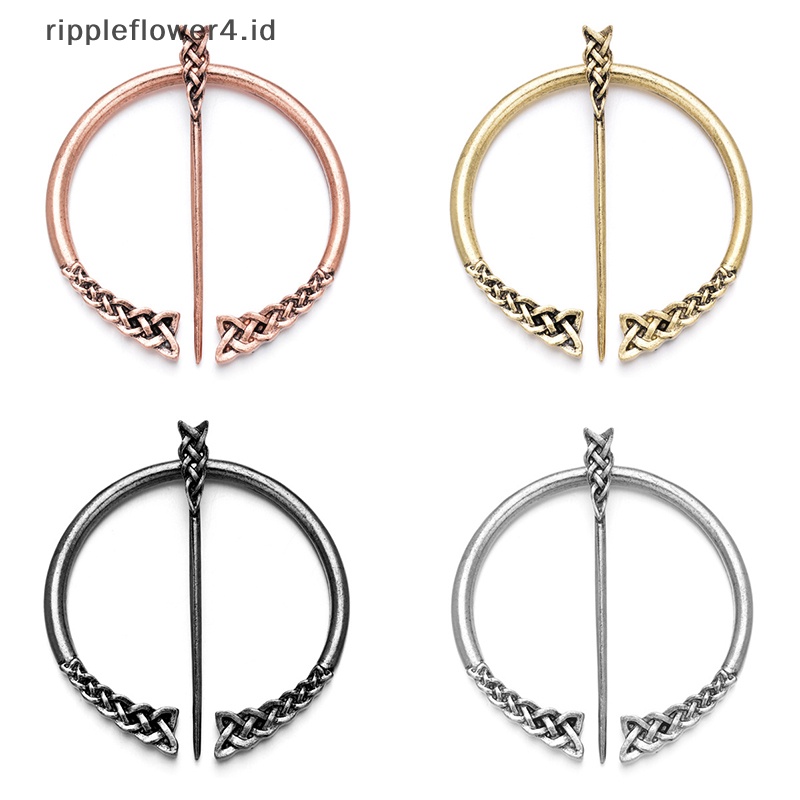 {rippleflower4.id} Viking Fashion Alloy Bros Pin Brooch Perhiasan Kostum Aksesori Untuk Wanita~