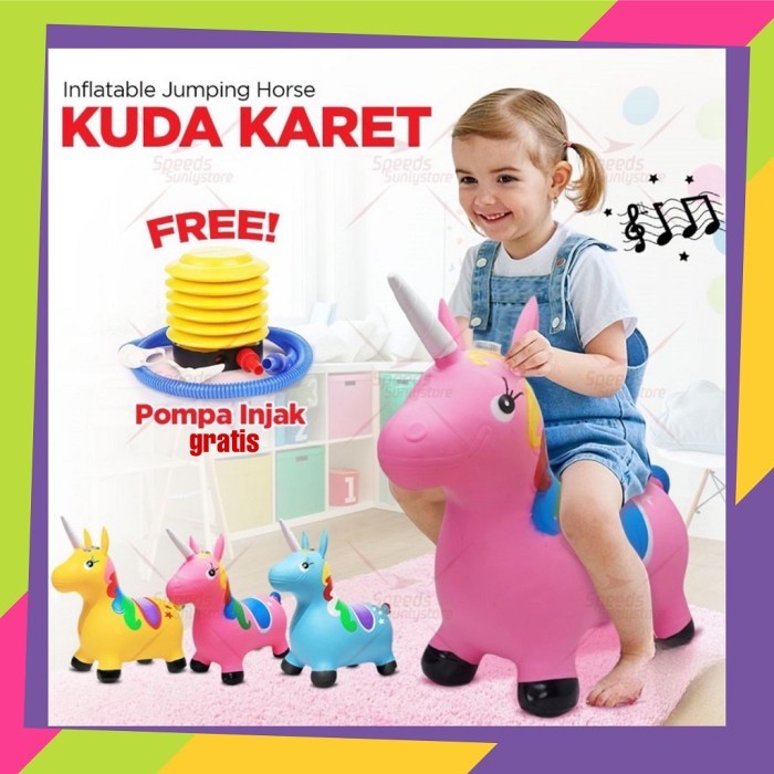 1836 / Jumping anImal karet music/ Mainan tunggang kuda / Kuda kudaan