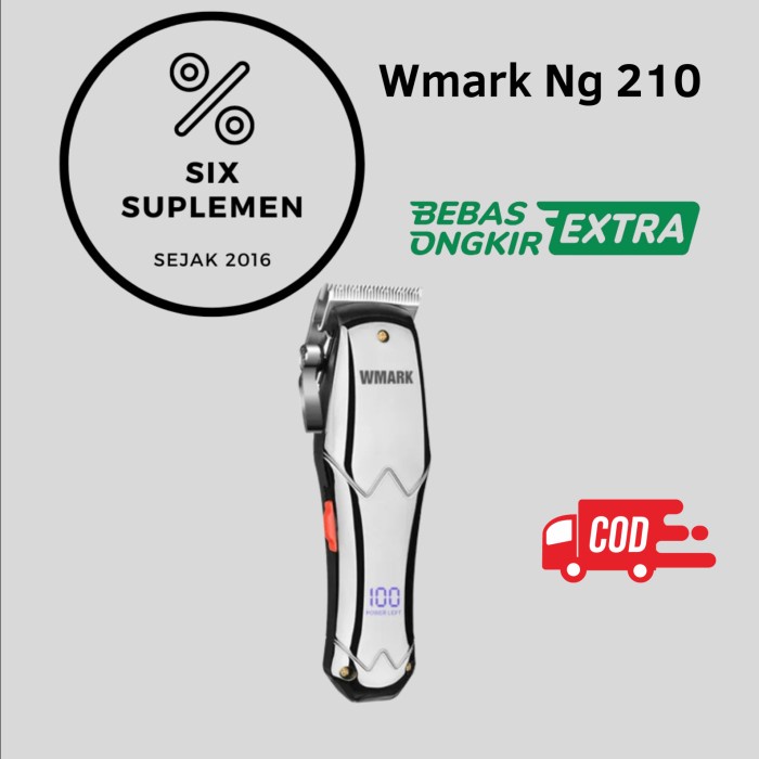 Hair Clipper Wmark NG 210 Alat Cukur Elektrik Barbershop 6500 Rpm