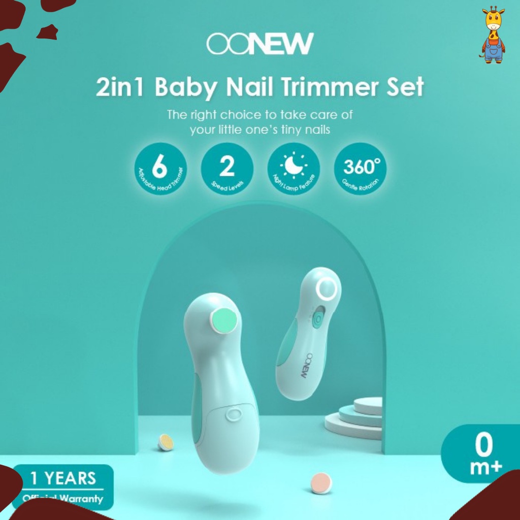 Oonew 2in1 Baby and Adults Nail Trimmer - Pengikir kuku bayi dan dewasa