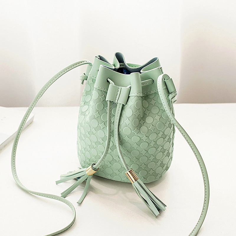 KH Tas Selempang Wanita Serut Motif Tekstur Korea Rumbai Terbaru Korean Bag Sling Bag A62