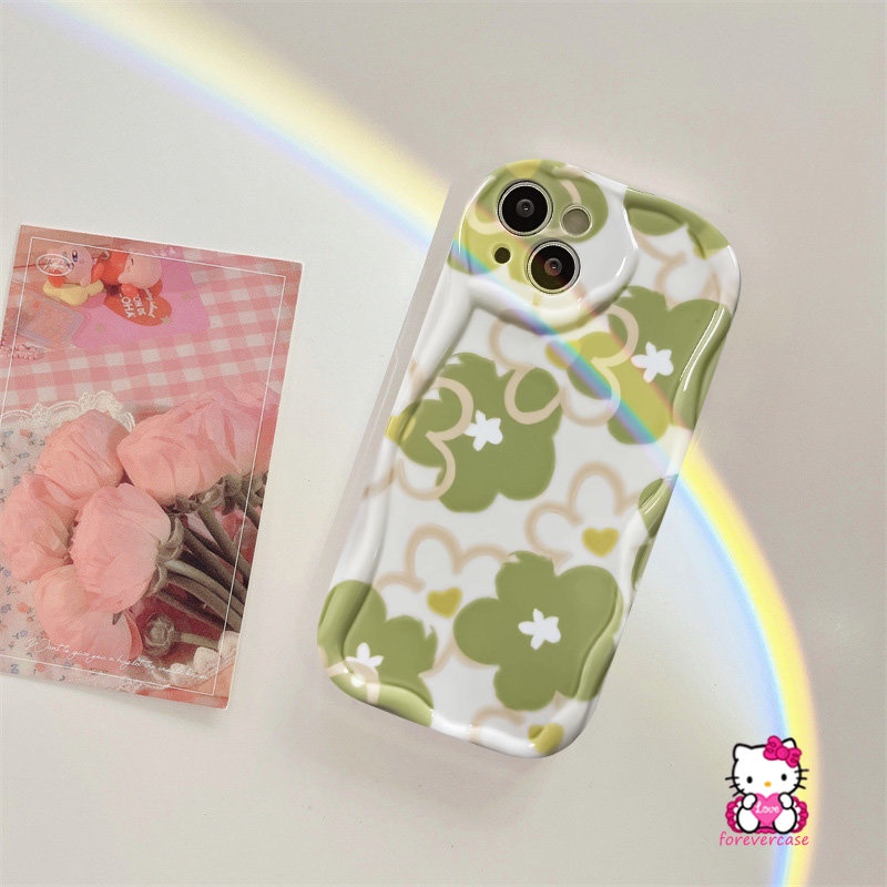 Fascinated Daisy Floral Soft Cover Untuk Realme C53 C55 C30 C35 C33 C25Y C21Y C20A C15 C31 C25 C11 2020 C12 C25s C17 C21 C3 C11 2021 C20 5i 5S 7i 6 3D Wavy Curved Edge Glossy Case