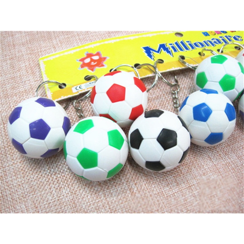 {beautifulhome} Sports metal Keychain Gantungan Kunci Mobil Football Soccor ball Pendant Keyring Toy.