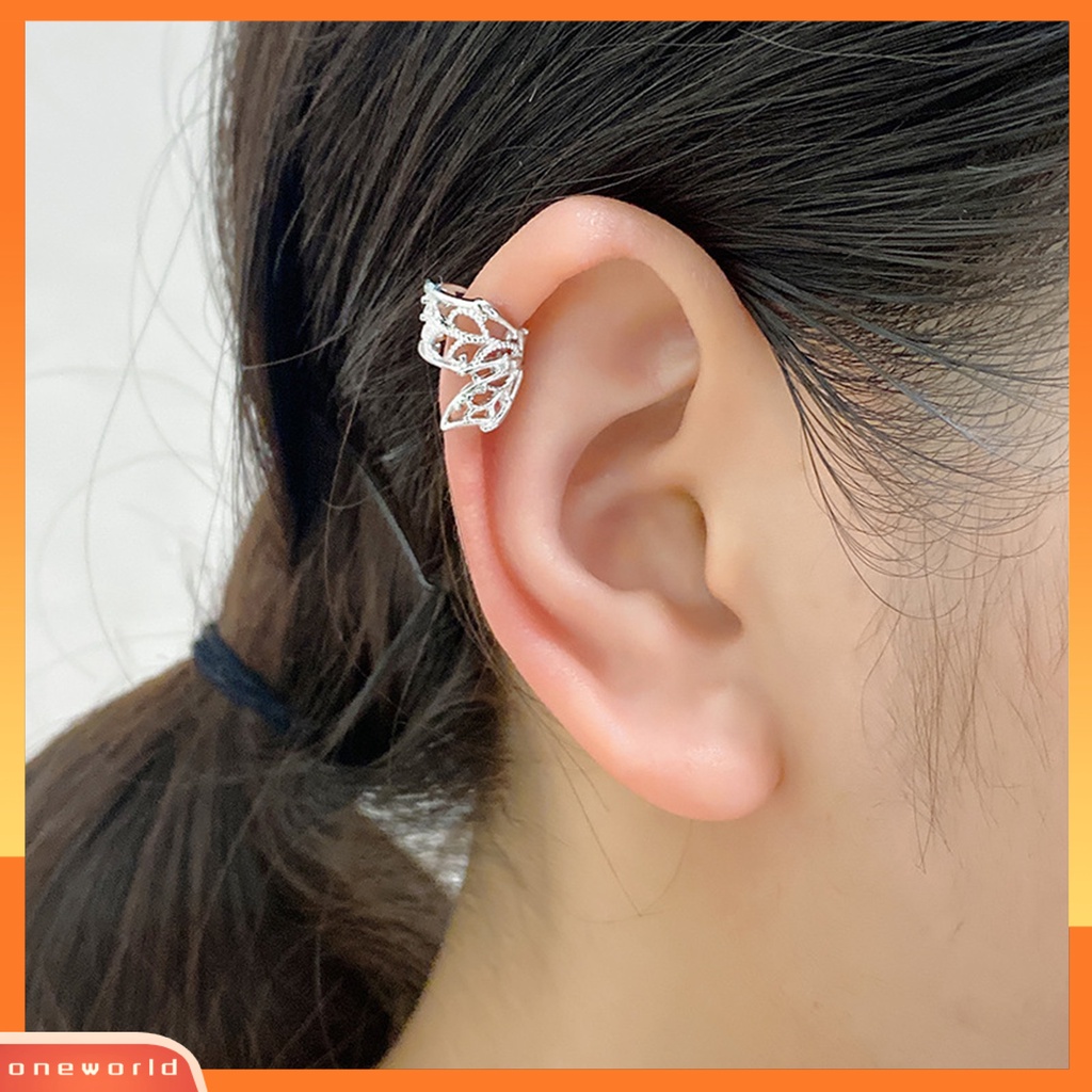 [WOD] 1pc Manset Telinga Non-Piercing Hypoallergenic High Gloss Cantik Mini Hadiah Fashion Perhiasan Berongga Kupu-Kupu Klip Bungkus Tulang Rawan Anting-Anting Untuk Harian