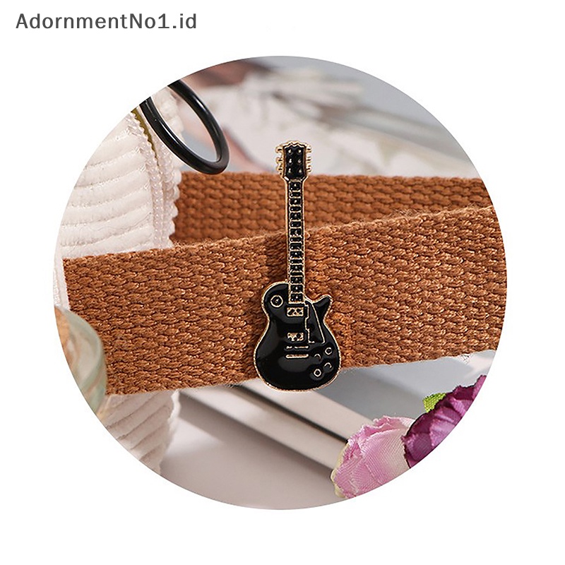 [AdornmentNo1] Alat Musik Bros Gitar Kartun Lencana Kepribadian Trend Korsase Pasangan Gesper Pin Perempuan Retro [ID]