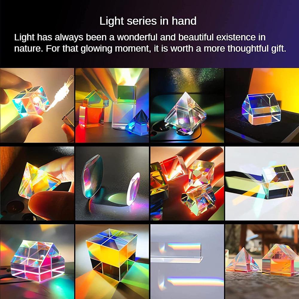Populer Magic Prism Cube Mainan RGB Combiner Splitter Sun Catcher X-Cube Dichroic Cube